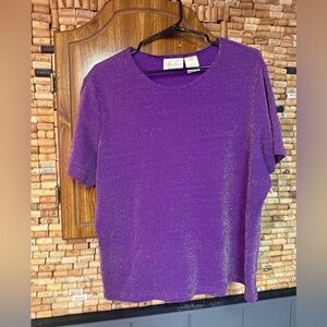 Vintage Kathie Lee sparkle nylon top size 18/20W